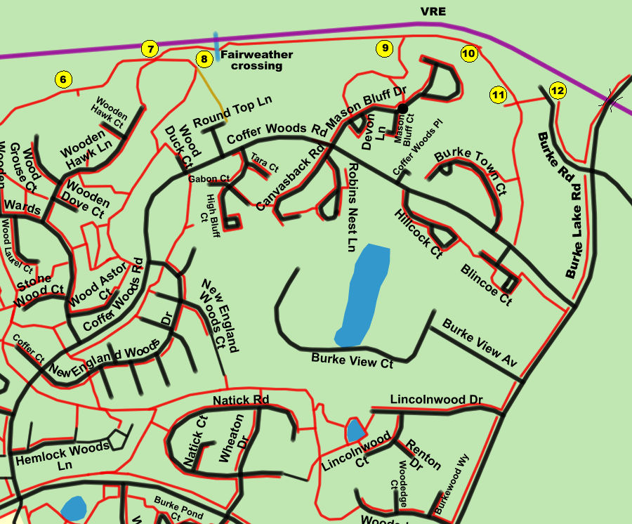 Burke VRE Trail Pohick Stream Valley